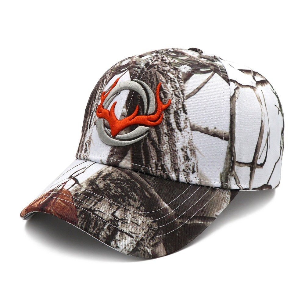 Camo Baseball Cap Fishing Caps Men Outdoor Hunting Camouflage Jungle Hat 3D Deer Head Hiking Casquet