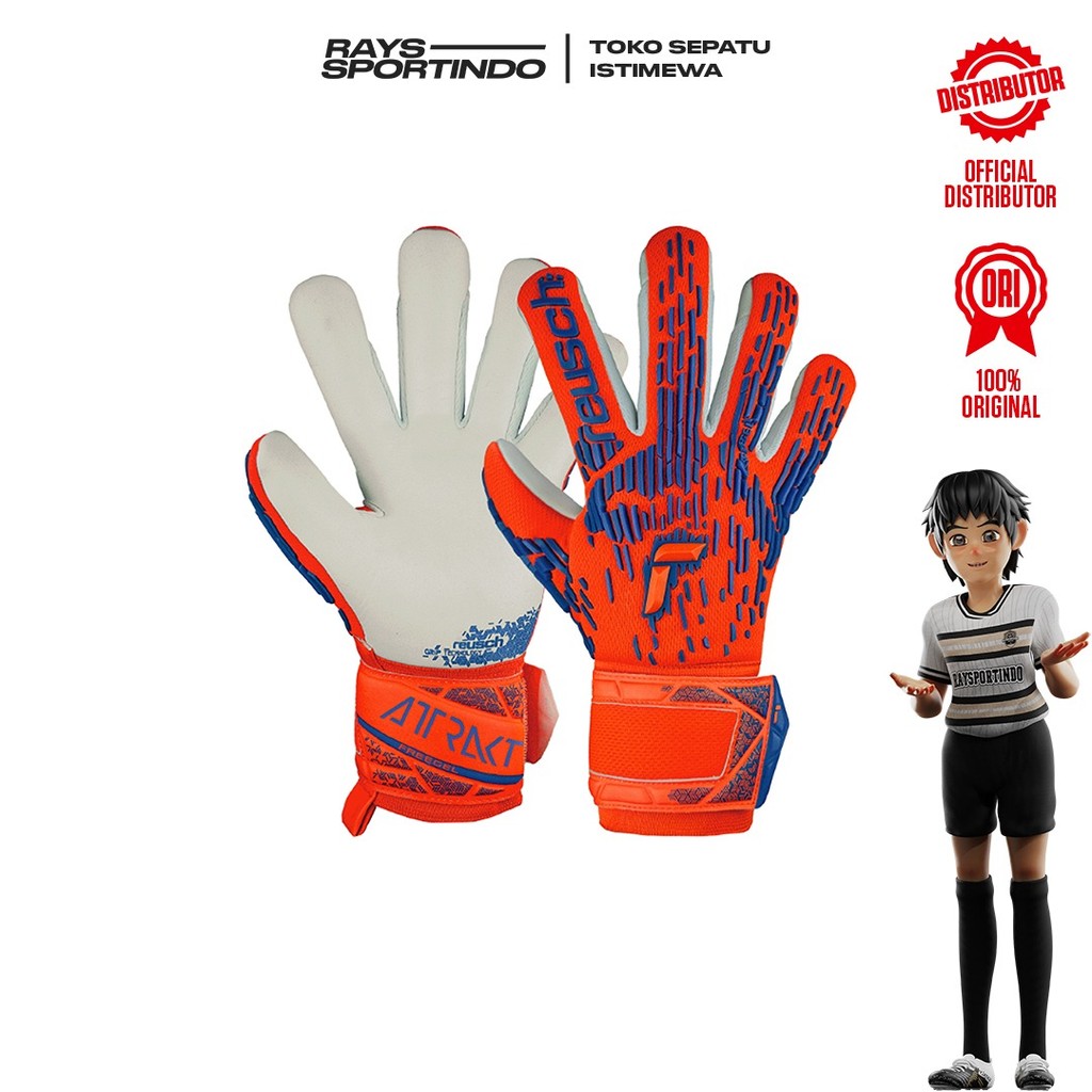 SARUNG TANGAN REUSCH GK GLOVES ATTRAKT FREEGEL SILVER