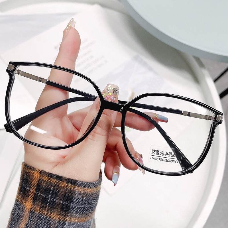 Kacamata Minus Fashion Korea Retro Anti Blue Light anti Radiasi Model Cat Eye gucc minus lens glitte
