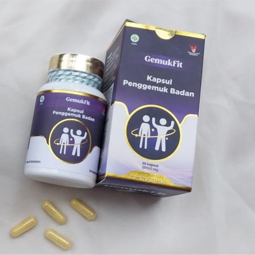 Gemuk Fit Kapsul Penggemuk Badan Penambah Nafsu Makan Original