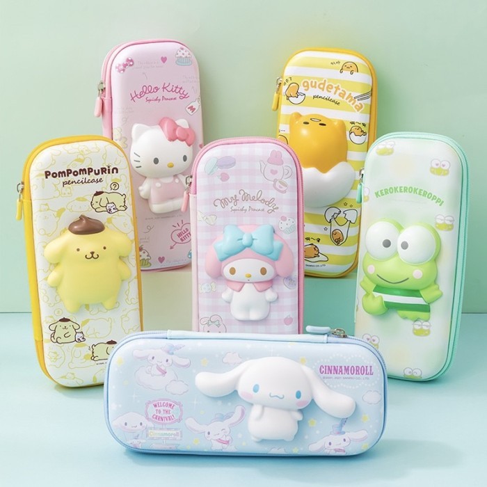 

New Collection Kotak Pensil Squishy 3D Waterproof Motif Sanrio - Kuromi