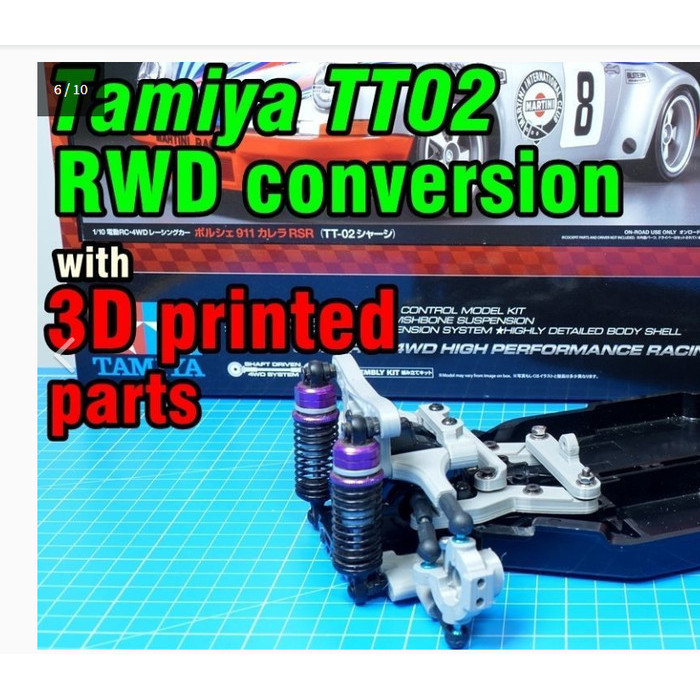 Tamiya TT02 RWD drift car conversion kit