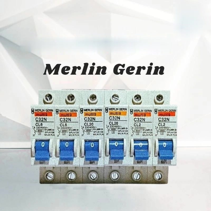 MCB MERLIN GERIN BIRU Multi9 CL4 1 PHASE 2A 4A 6A 10A 16A 20A 24A 2 4 6 10 16 20 24 AMPER AMPERE PEM
