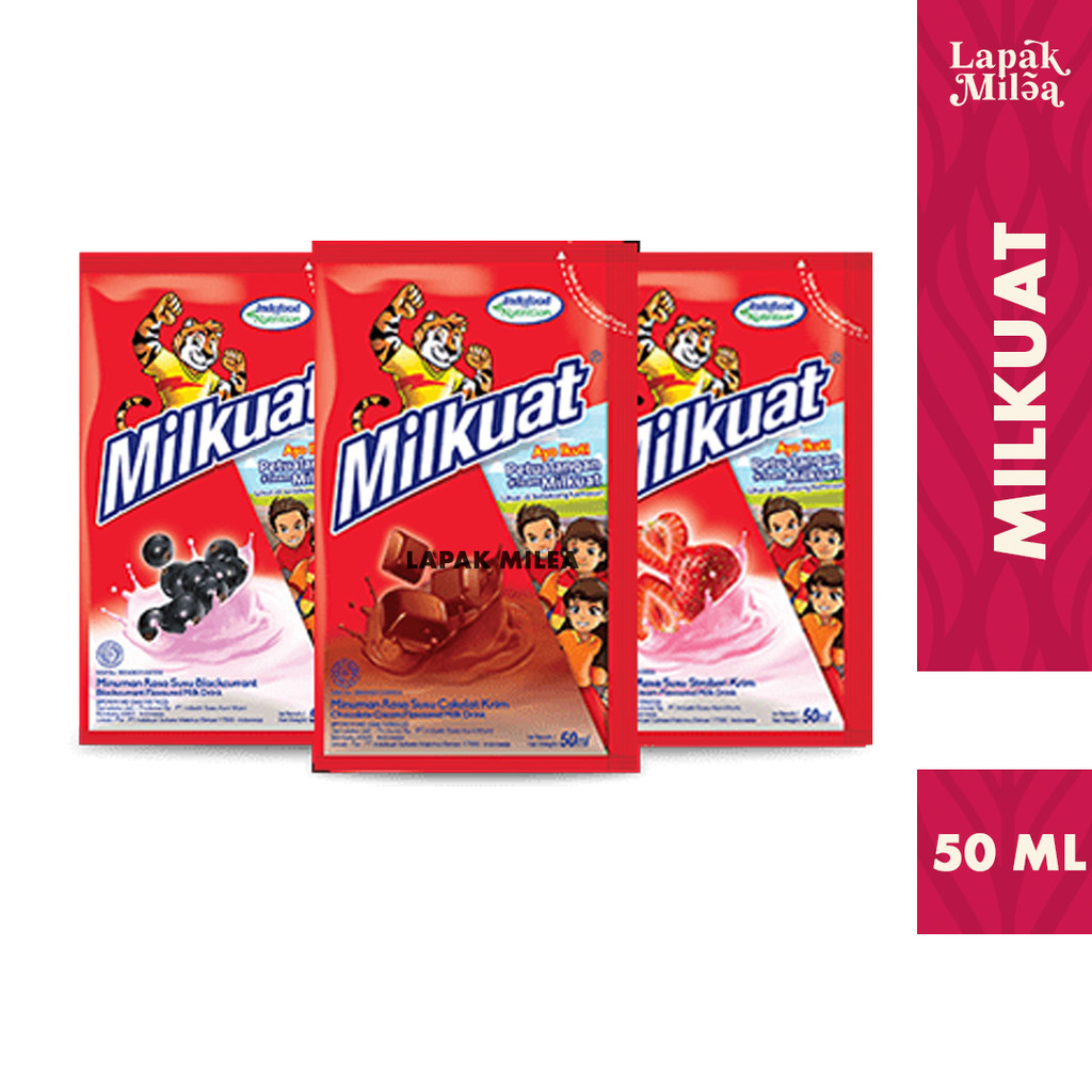 

Milkuat Susu Bantal Pouch Cokelat / Strawberry 50 ML