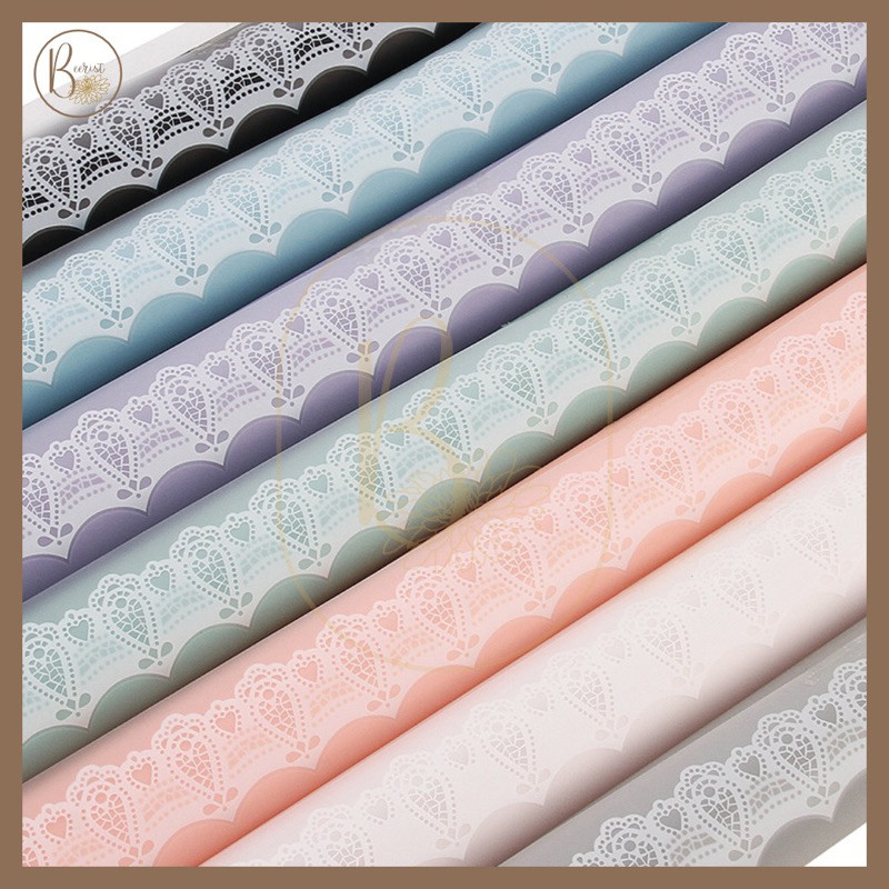 

[ 20 LEMBAR ] Kertas Bunga Cellophane Motif Brokat Paper Flower Wrapping Paper Kertas Buket Bunga ZA Grosir