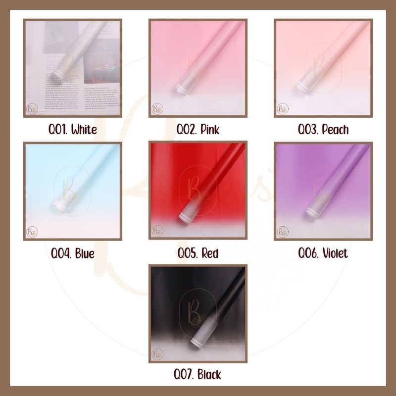 

[ 5 LEMBAR ] Kertas Bunga Cellophane Motif Sembur Flower Wrapping Paper Kertas Buket Bunga Warna Sembur 2 warna Q