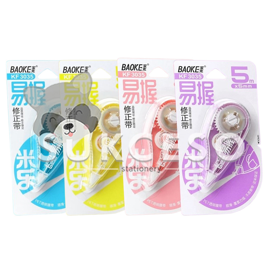 

BaoKe Correction Tape KF 3035 / Pita Koreksi 5m - Tip-Ex Kering Murah