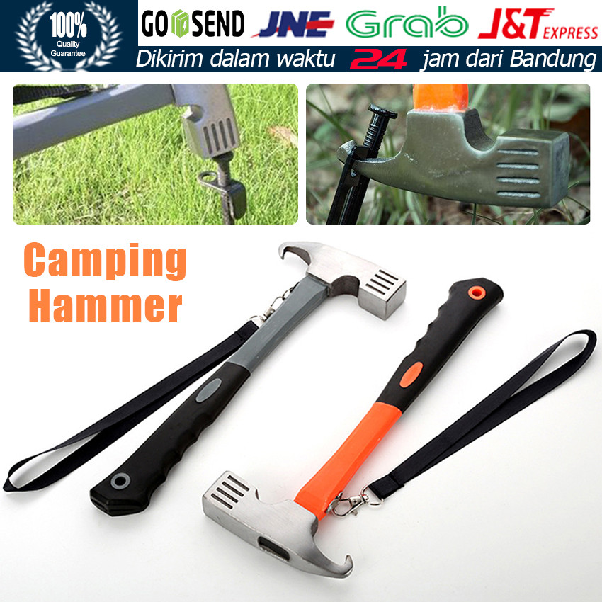 Palu Pasak Tenda Multifungsi / Portable Outdoor Camping Hammer / Palu Berkemah Paruh Elang