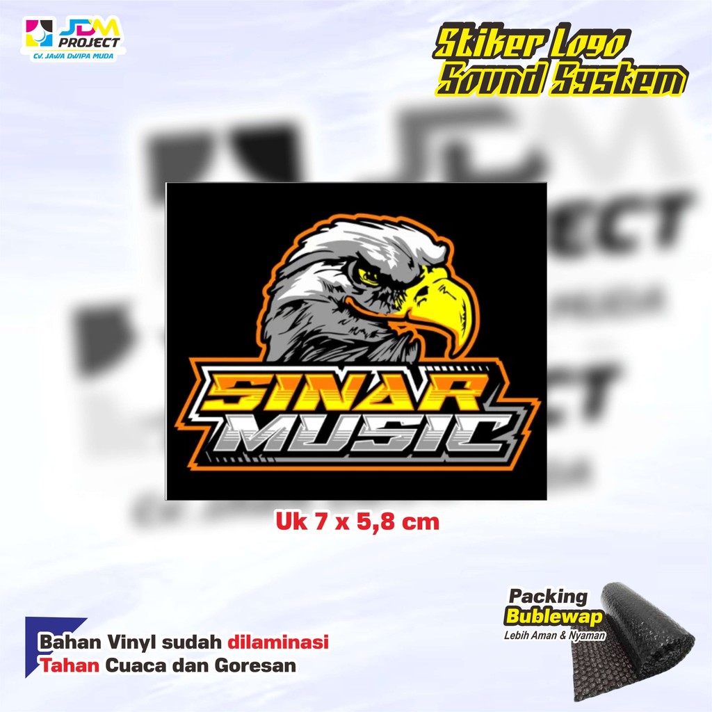 

JDM Project - Stiker Sound System SINAR MUSIC Vinyl Laminasi (Bijian)