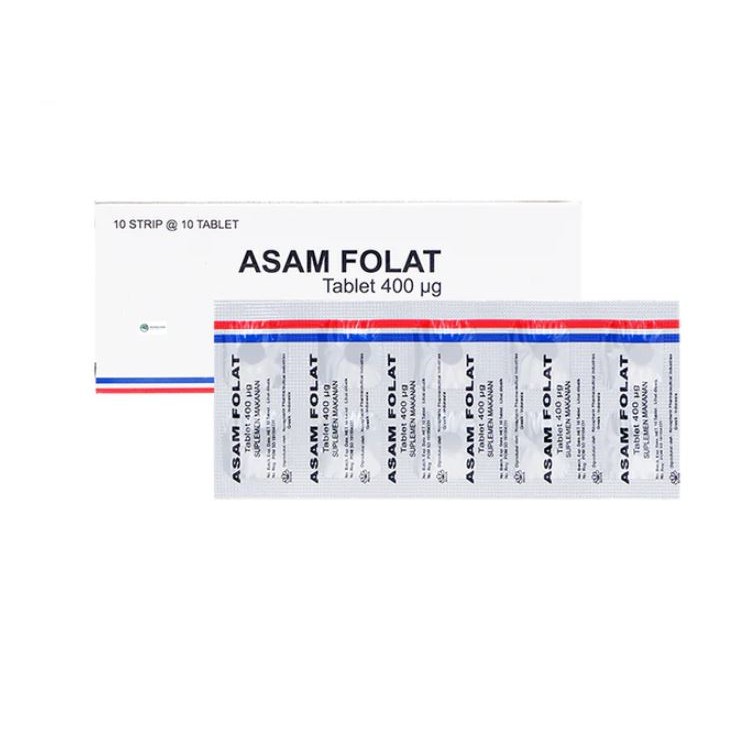 Asam Folat 400 mcg Suplemen Program Kehamilan Ibu Hamil