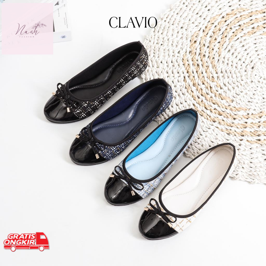 Sepatu Korea / CLAVIO Clarissa Flat Shoes