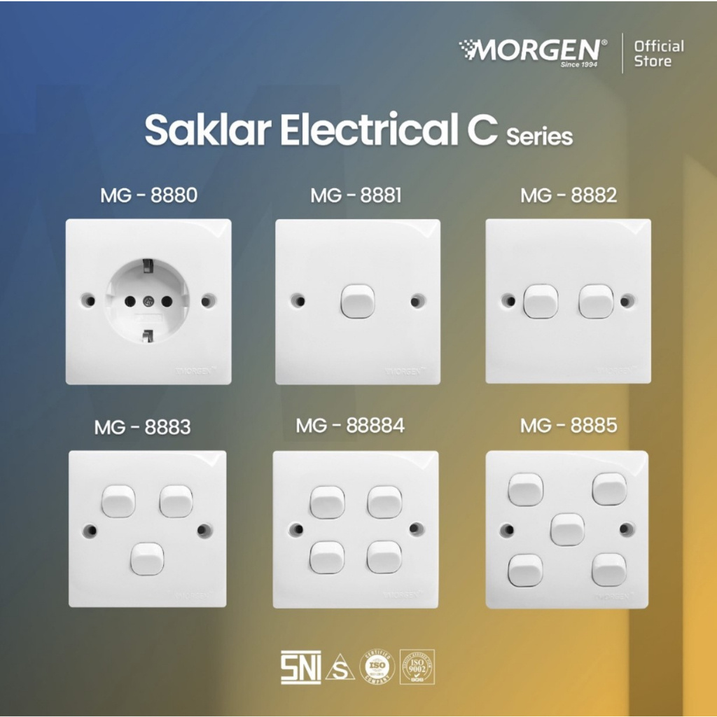 Morgen Saklar dan Stop Kontak MG-8880 8881 8882 8883 8884 8885 IB Inbow Inbo C Series / IB Model C