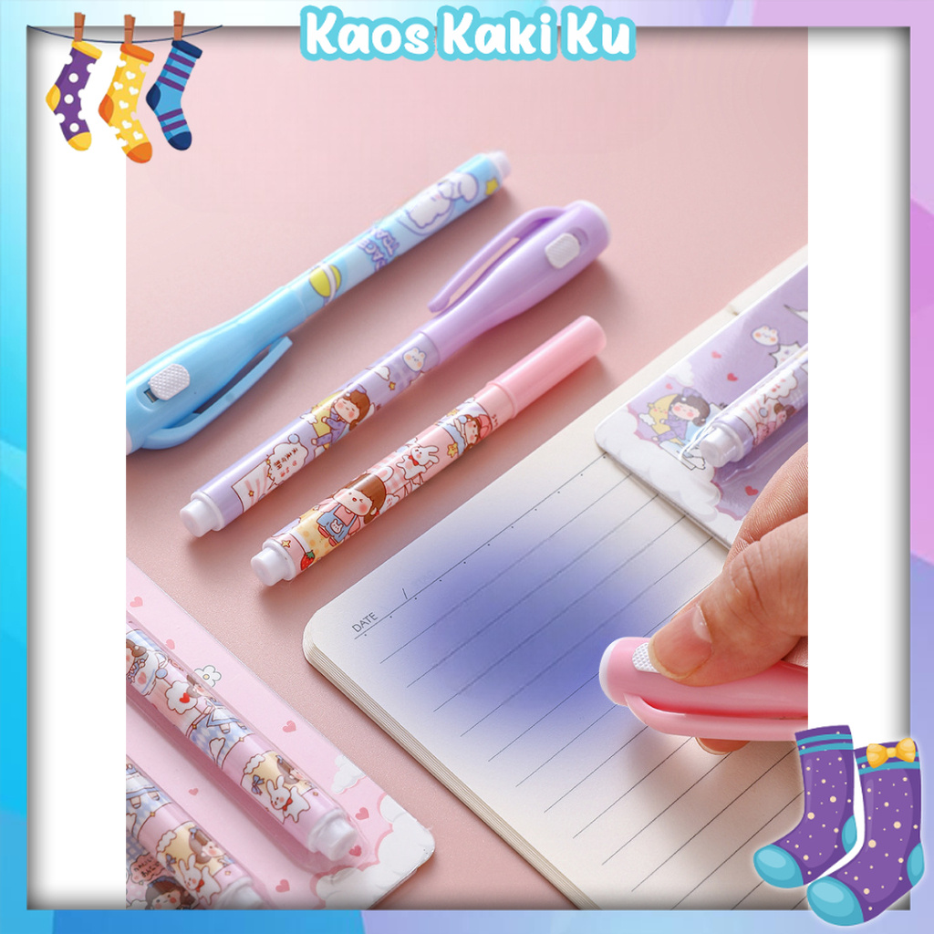 

Pulpen Magic Invisible Tinta Transparant Sinar Uv 3