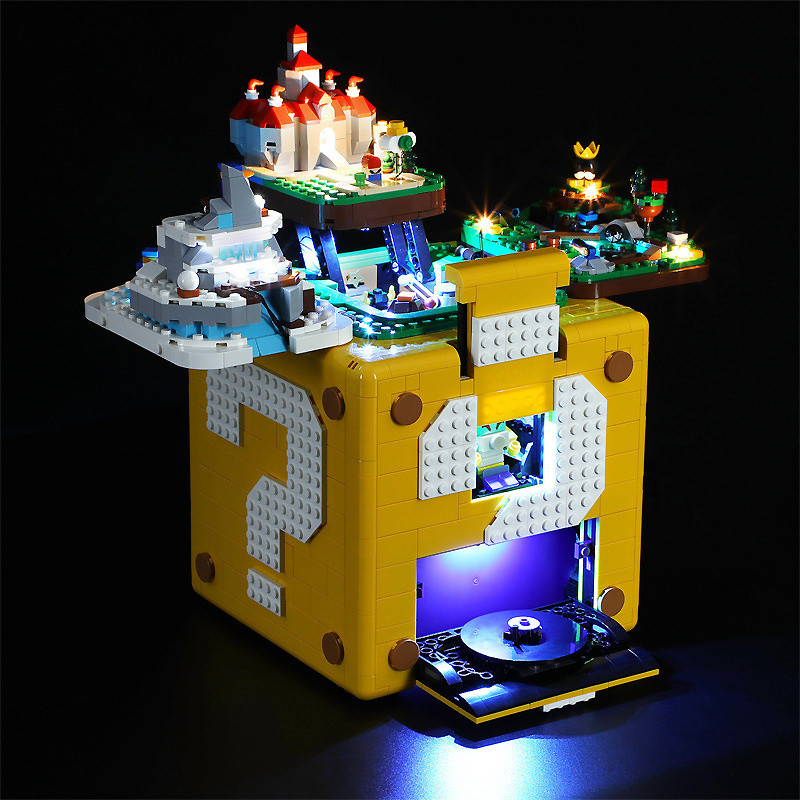 DIY LED Light Kit For LEGO 71395 Super Mario 64 Question Mark Block   (Only LED Light,Without Blocks