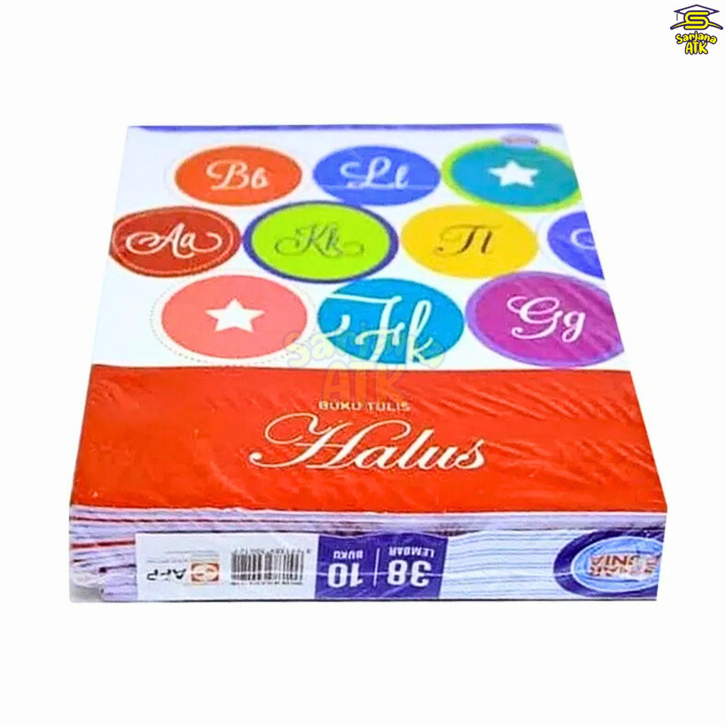

(10 Pcs) Buku Halus Garis 3 Merk SIDU isi 38 Lembar Per 1Pack
