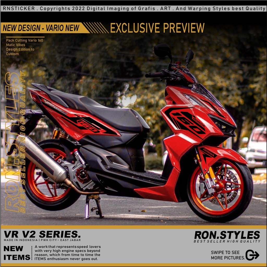 CUTTING STRIPING VARIO 160 2021-2022 STRIPING VARIASI VARIO NEW 160 CUTTING STIKER VARIO 2022 STIKER