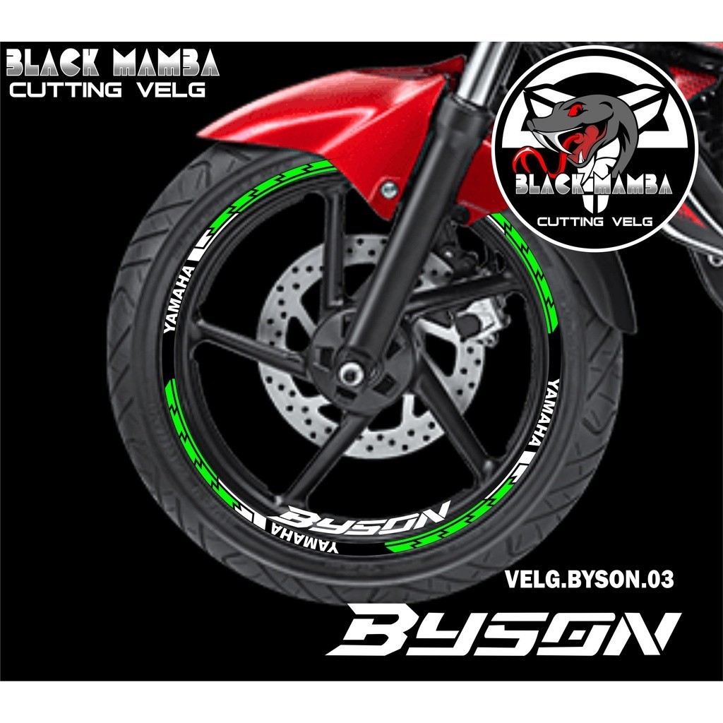 CUTTING STICKER VELG BYSON - STIKER LIS LIST VARIASI BAN/VELG YAMAHA BYSON