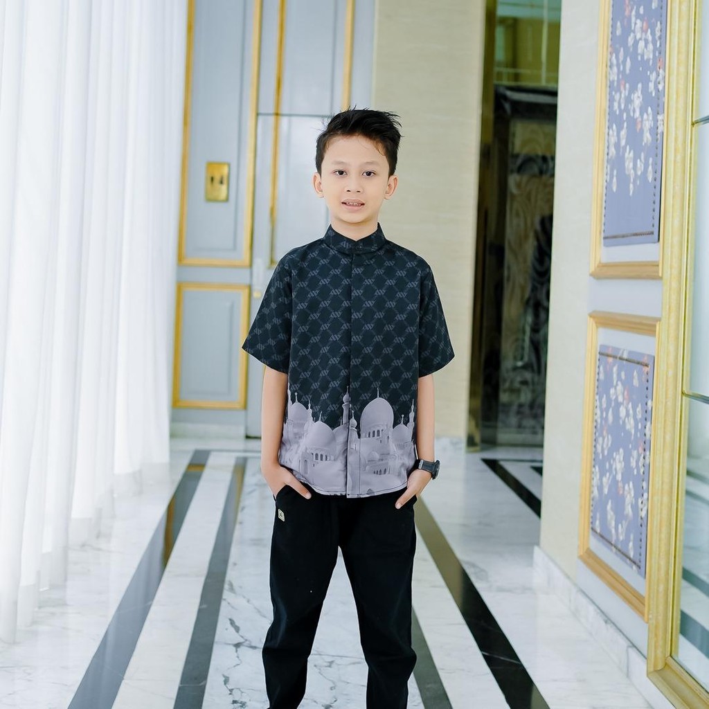 Mahira Kids Koko Series - Alcavella | Baju Anak Laki-laki Muslim Premium Lengan Pendek