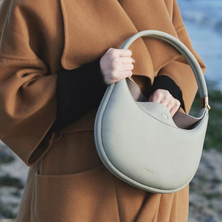 Songmont Songyue Series Luna Bag Spring/Summer Cowhide Crescent Bag Single Shoulder Crossbody Handba