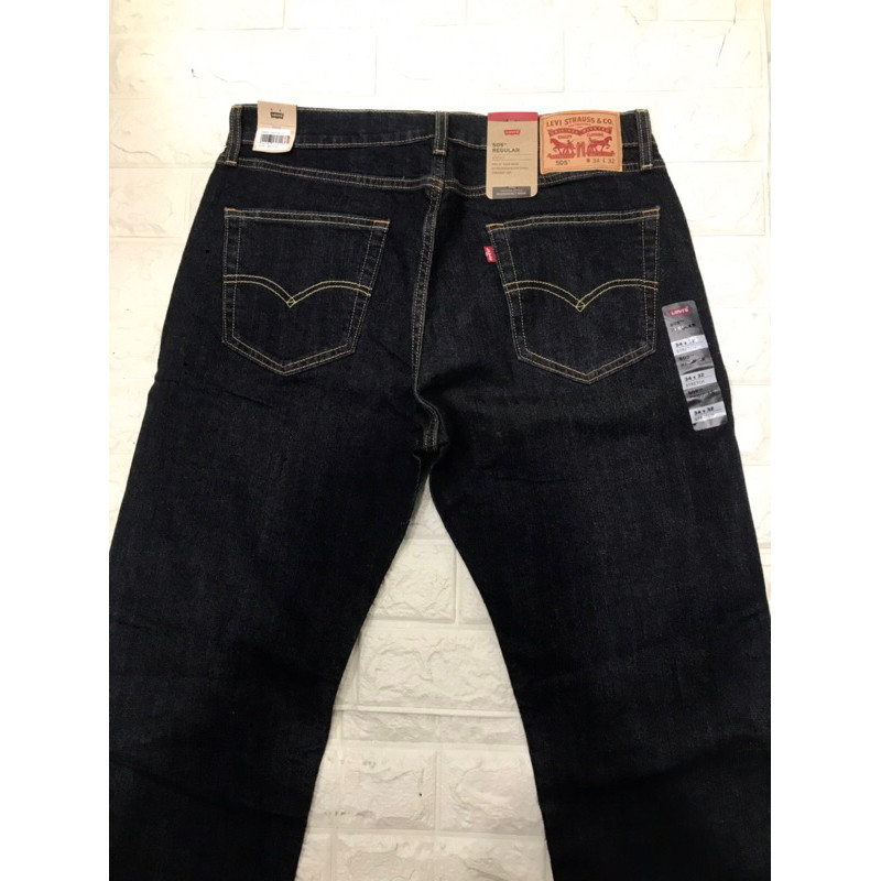 Promo Flash Sale CELANA PANJANG LEVIS 505 ORIGINAL WARNA HITAM ABU