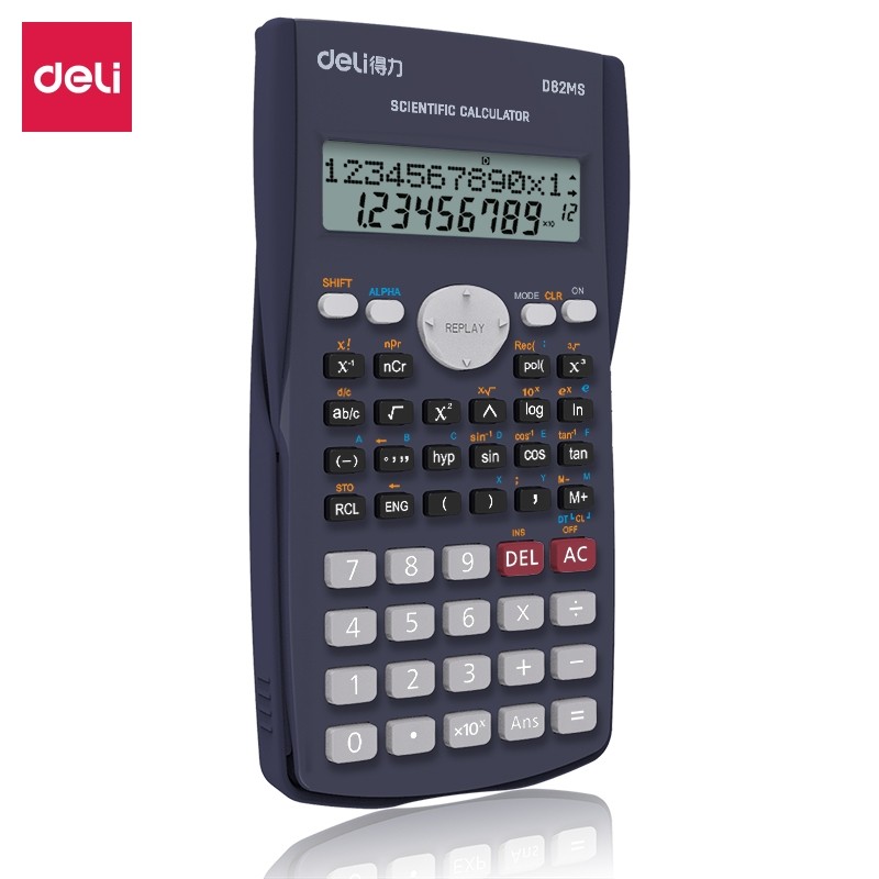 

Deli D82MS Scientific Calculator Kalkulator Scientific 240 Function untuk sekolah dan kantor