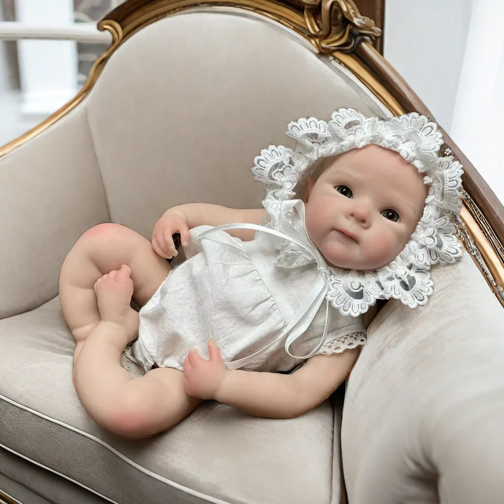 13Inch Girl Bettie Full Body Soft Solid Silicone Reborn Doll Painted Handmade Reborn Baby Doll Rebor