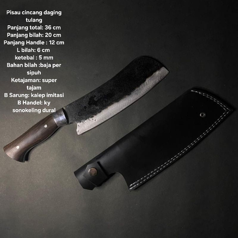 GOLOKCACAH TULANG/GOLOKDAGING/PISAU DAGING PISAU CACAH TULANG SUPER TAjam