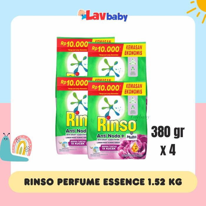 2kg Bubuk - Rinso Molto Anti Noda Deterjen Bubuk 2kg 2000g - Ungu 1.52kg
