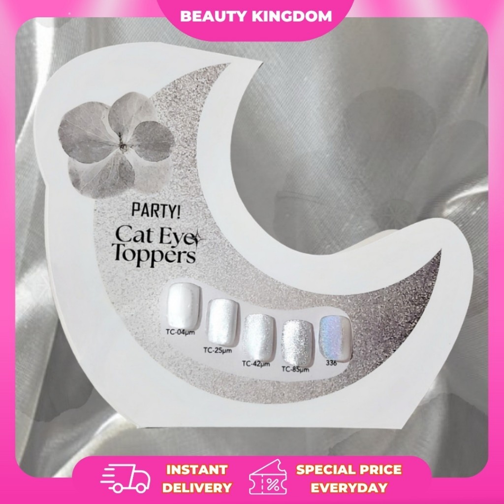 PARTY CAT EYE TOPPER ORI | Gel Cat Eye | HALAL Gel Polish | Cat Eye | Silk Cat Eye