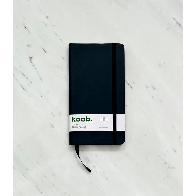 

READY A621 Koob. Hardcover Notebook A6+ Buku Tulis Kotak Grid Jurnal Diary - Hitam SIAP KIRIM