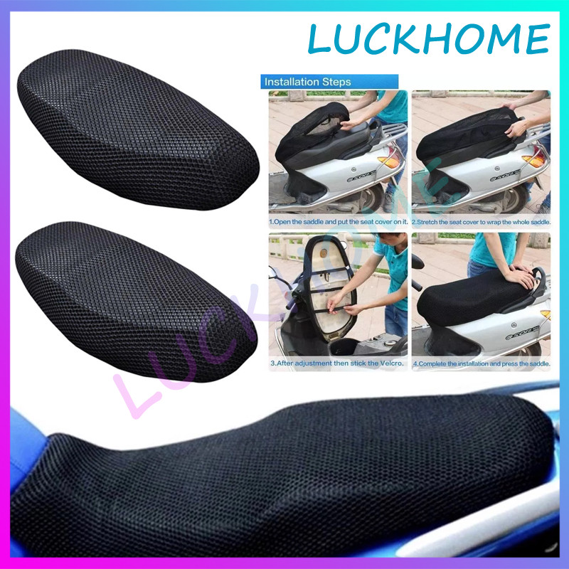 Sarung Jok Motor Jaring Cover Jok Motor Tahan Panas Sarung Jok Sepeda Motor Jaring 3D Bersirkulasi A