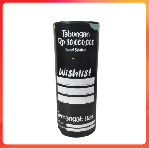 Celengan Target satu tahun jumbo xxl permanen 100 juta, 50 juta, 30jt celengan target setahun tabung