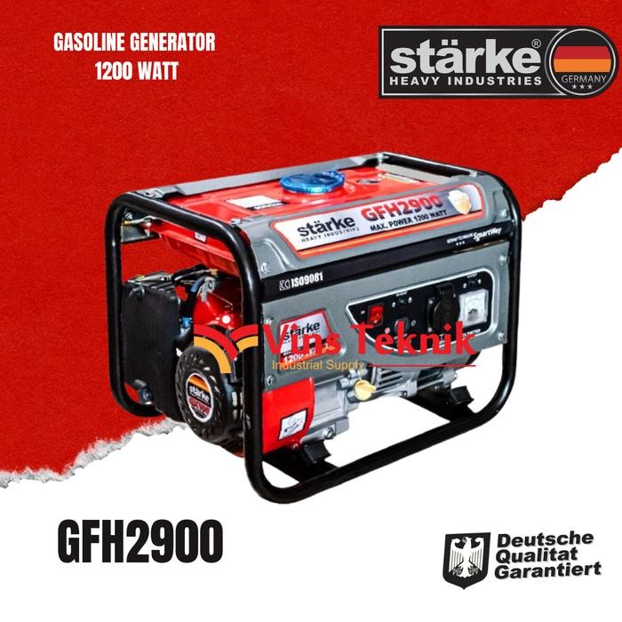 Mesin genset listrik generator set 1.200 WATT STARKE GFH2900 GFH 2900