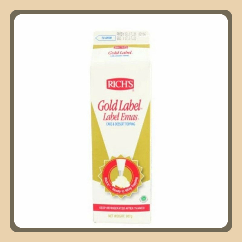 

Rich Gold Label Whipping Cream 907gr