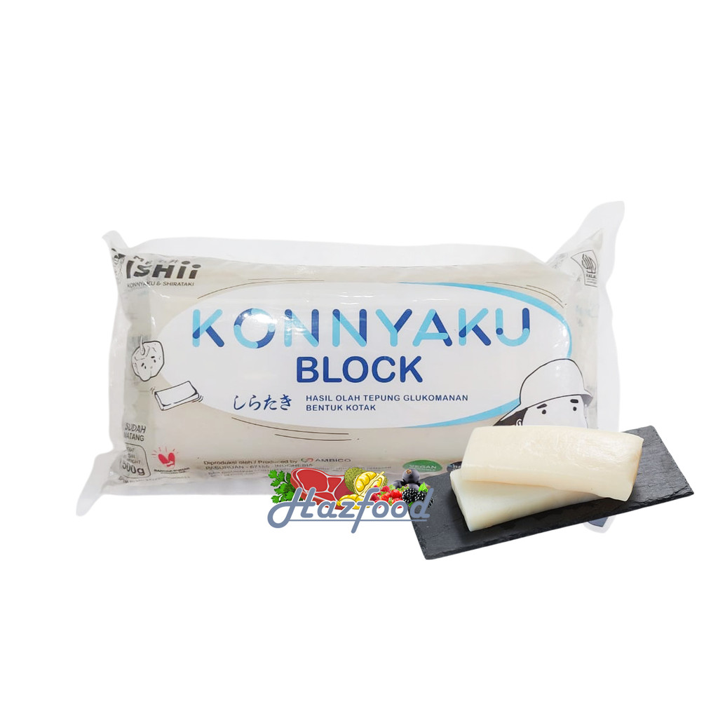 

Konnyaku Blok (Shirataki Konnyaku Low Carbs-Ketogenic) 500 Gram