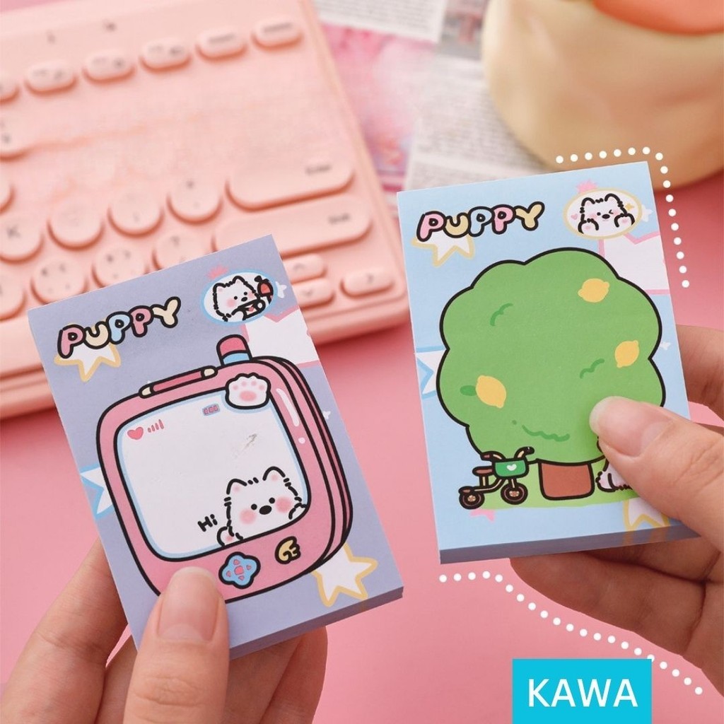 

KAWA Memo Pad Sticky Notes Isi 50 Lembar Lucu Index Mark Stick Note Catatan Kertas Tempel Estetik MO