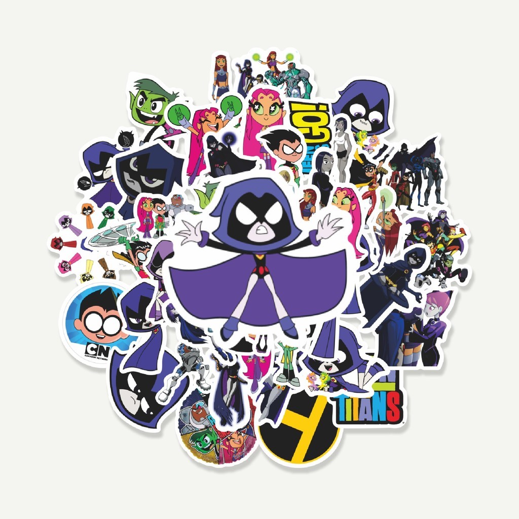 

Sticker Pack Sticker Kartun Teen Titans Sticker | Sticker TUMBLR | Stiker LAPTOP KOPER HELM