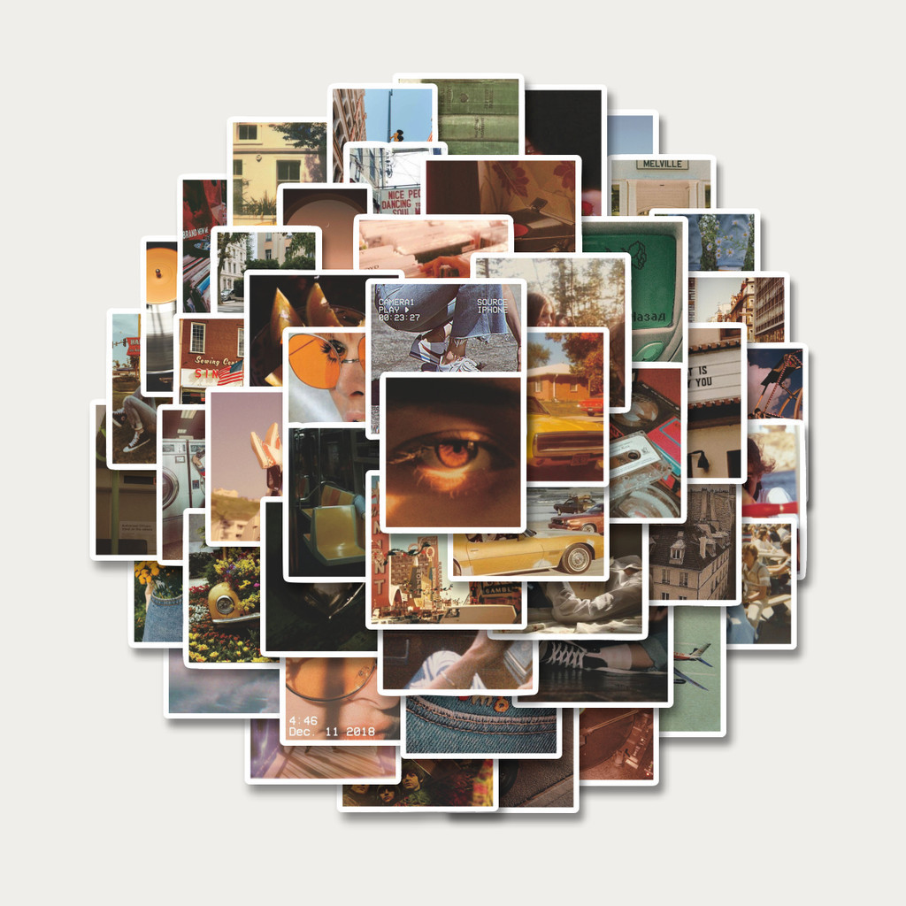 

Sticker Pack Stiker Vintage Tone Color Aesthetic INS Style | Sticker TUMBLR | Stiker LAPTOP KOPER HELM