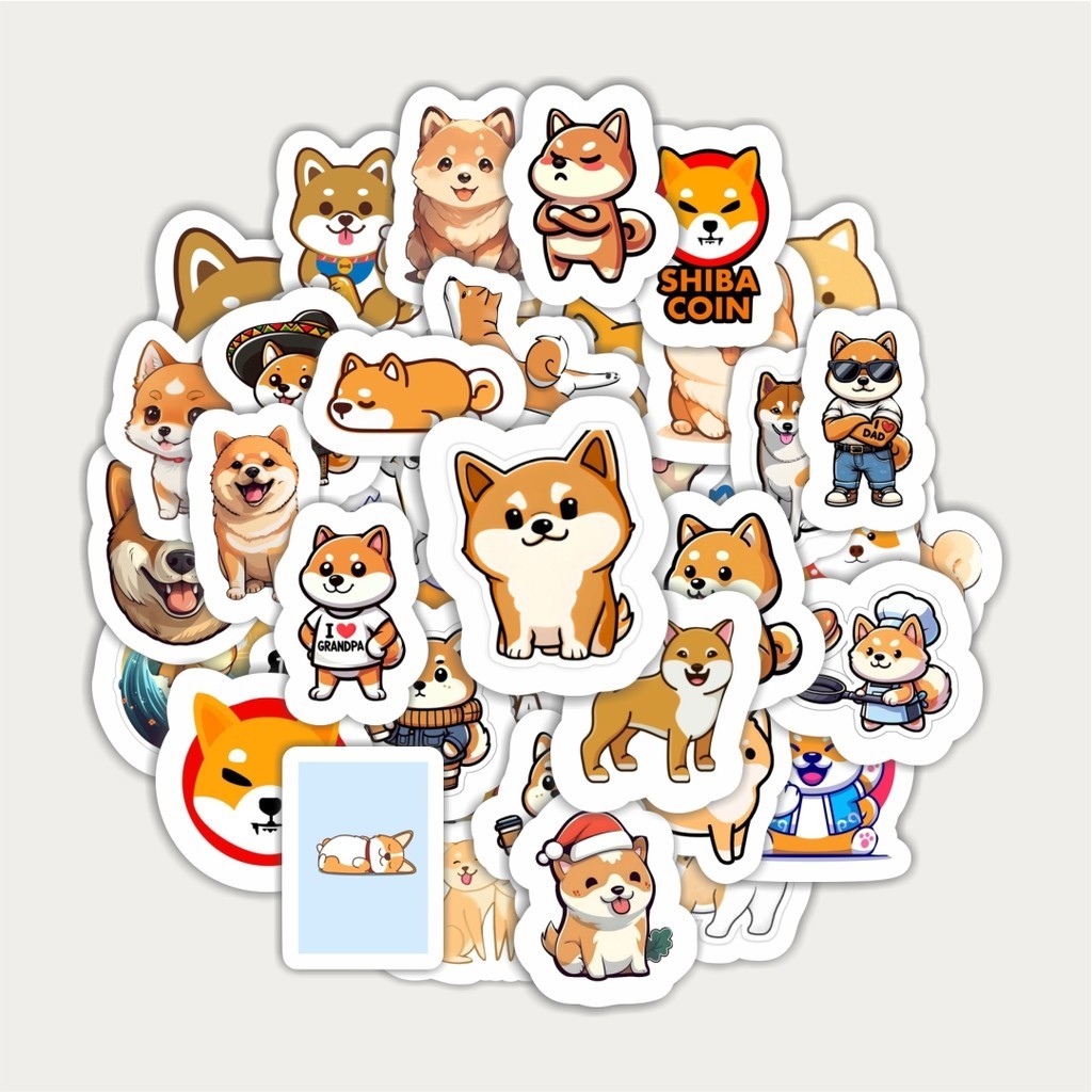 

Sticker Pack Stiker Hewan Shiba Corgi | Sticker TUMBLR | Stiker LAPTOP KOPER HELM