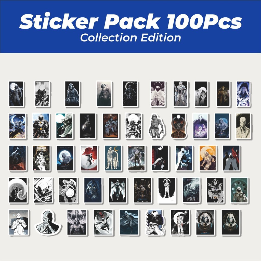 

Hot Stiker Marvel Moon Knight Lucu Anti Air Stikers Berperekat Waterproof Sticker Decal Buat Motor Helm Buku Journal Koper Casing HP Laptop Botol Minum