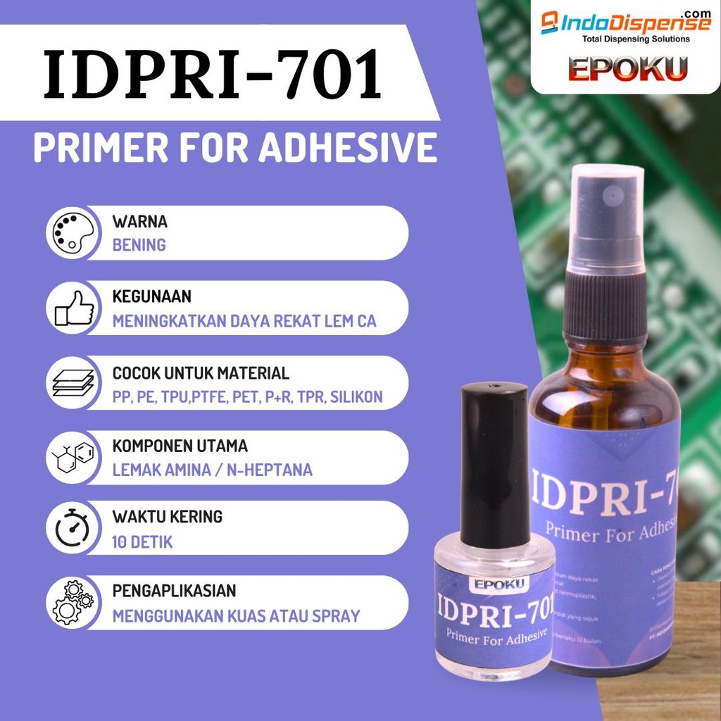 

Primer EPOKU IDPRI-701 Primer Untuk Lem Lapisan Dasar Perekat Pengecatan Memperkuat Daya Rekat lem instan Cyanoakrilat