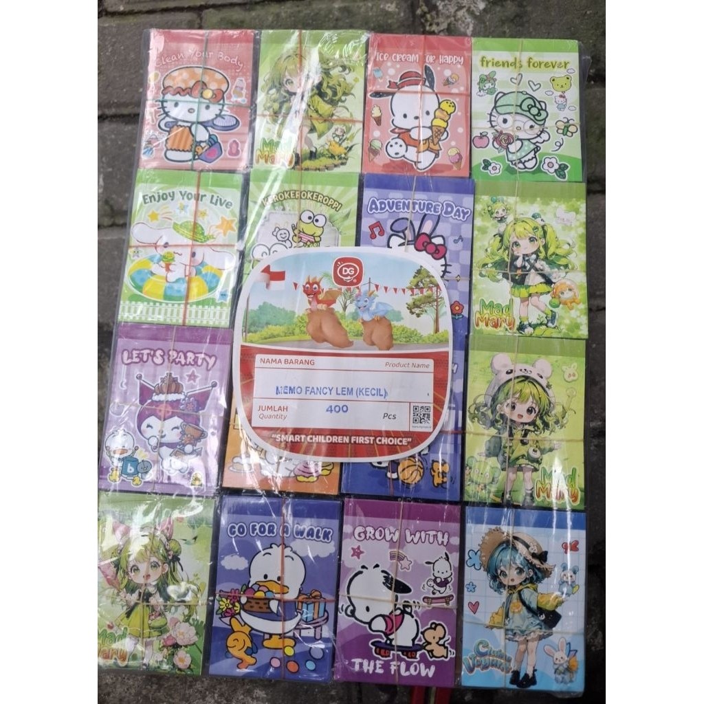 

[10Pc] Memo Funcy Lem Dg Toys Mainan Murah