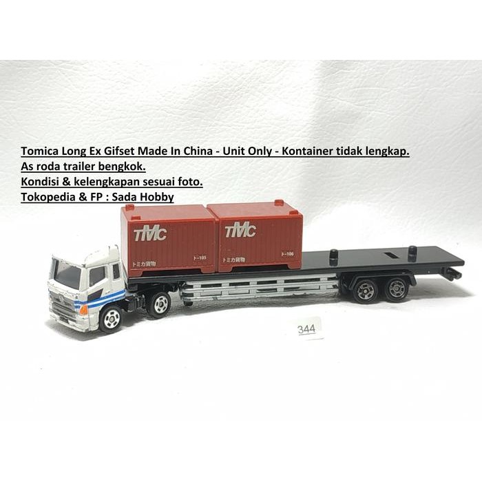 IP3... Tomica Long Ex Gifset Hino Profia Container Truck Unit Only Minus 2ND