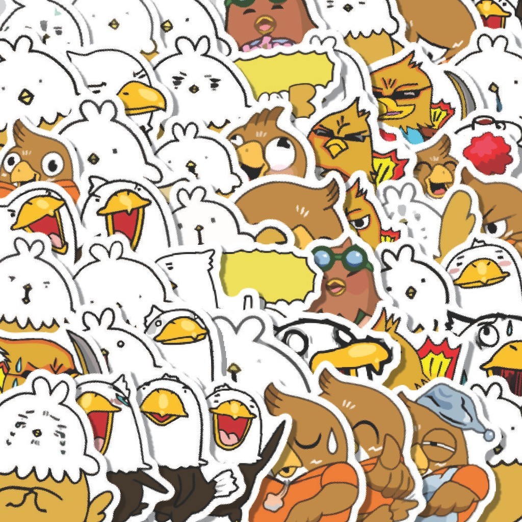

Stiker Cutting Pack Stiker Hewan Burung Elang Isi 100Pcs Series Aesthetic Lucu Keren Untuk Koper Bahan Vynil