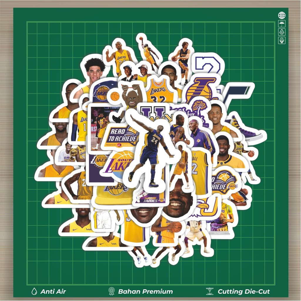 

HOT 50 PCS STIKER Stiker Lakers Pemain Basket NBA Stiker Dekorasi Lucu Kreatif untuk Notebook, Skateboard, HP