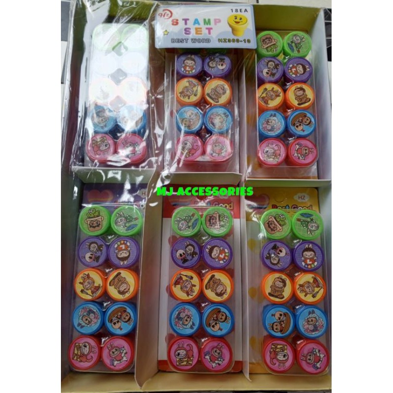 

Stempel Mainan Karakter Labubu Import / Cap Mainan Anak (10pcs)
