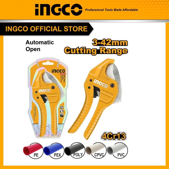 

Gunting Pipa PVC (3-42mm) Potong Paralon Pipe Cutter INGCO HPCS05428