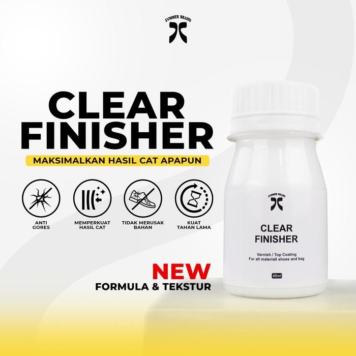 

Clear Finisher Cat Sepatu Akrilik Kaca/Kulit/Kanvas/Leather Paint - Fnish High Glos, 40ml
