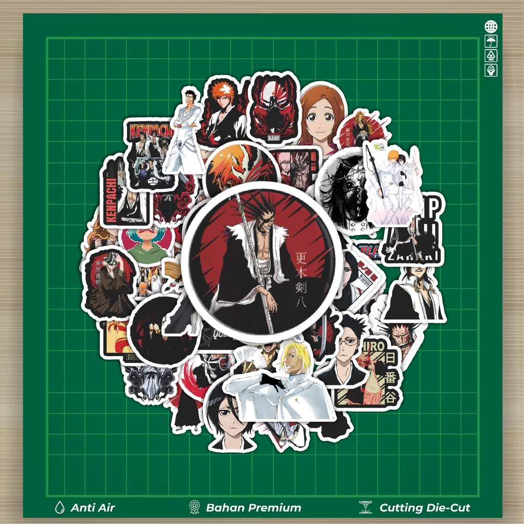 

HOT 50 PCS STIKER Stiker Anime Bleach : Thousand-Year v2 Stiker Fashion Cars Decal Dingin Kartu Album Custom Vinyl Anti Air- Sticker Aesthetic Buku Journal Koper Casing HP Tablet Laptop Helm Motor Botol Minum