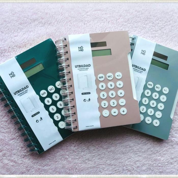 

Notebook Calculator / Buku Agenda Kalkulator Solar System - Merah Muda